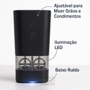 Moedor Elétrico Sal e Pimenta 2 em 1, Moedor Duplo, Automático para Condimentos Com Ajuste de Moagem